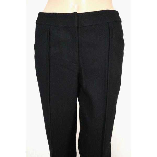 《90%OFF》プリングル Pringle ピンタック テーパード パンツ 毛×レーヨン サイズ36(M)(W72) ブラック レディース LPT2902