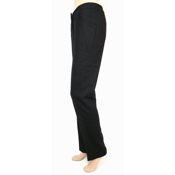 《90%OFF》プリングル Pringle ピンタック テーパード パンツ 毛×レーヨン サイズ36(M)(W72) ブラック レディース LPT2902