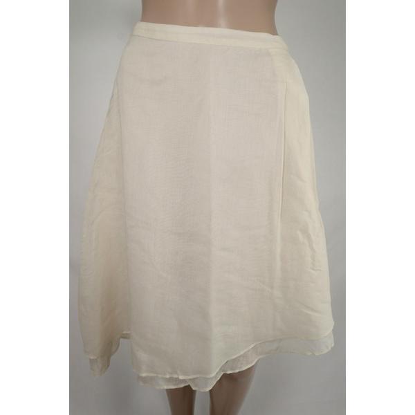 《90%OFF》マウリツィオ・ガラント MAURIZIO GALANTE イタリア製 春夏 ラップ ヘムスカート 膝丈 サイズ42(M)(W66) ライトベージュ レディース LSK620