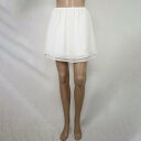 《お買い得》ビッキー VICKY シフォンスカート ミニ丈 ポリエステル100 サイズ2(M)(W52) ホワイト レディース LSK658