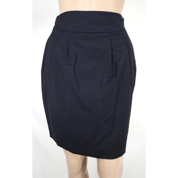 《90%OFF》ペルキアーロ PER CHIARO イタリア製 タイト スカート ミニ丈 サイズ40(S)(W60) ネイビー レディース LSK715