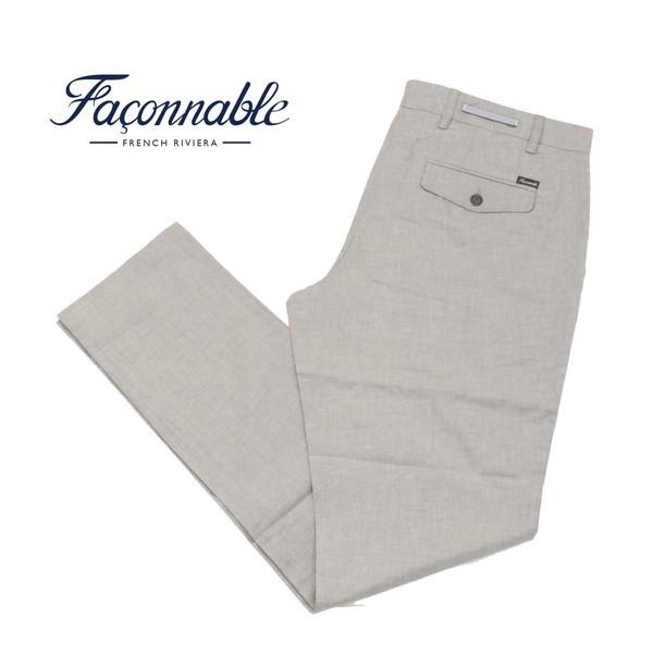 《77%OFF》ファソナブル FACONNABLE ブルガリア製 綿 チノパンツ サイズ54(4L)(W98) グレー メンズ MPN26554L