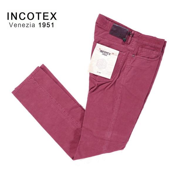 《60%OFF》インコテックス INCOTEX コーデュロイ パンツ サイズ31(L)(W82) ピンクレッド コットン ストレッチ メンズ MPN2752L