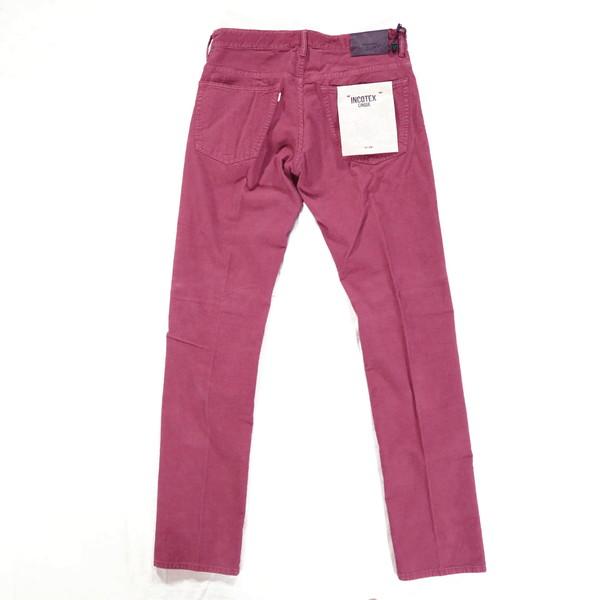 《60%OFF》インコテックス INCOTEX コーデュロイ パンツ サイズ31(L)(W82) ピンクレッド コットン ストレッチ メンズ MPN2752L