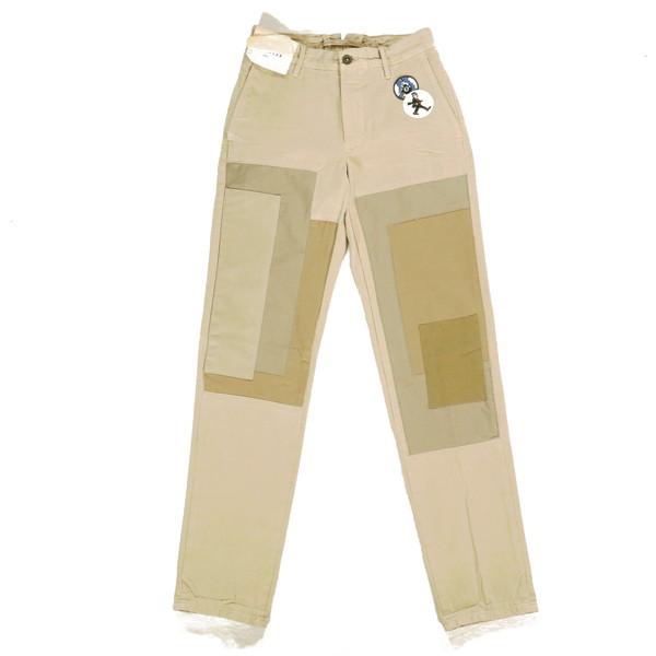 《59%OFF》インコテックス INCOTEX パンツ サイズ30(S)(W76) ベージュ コットン パッチワーク ワッペン付き メンズ MPN2765S
