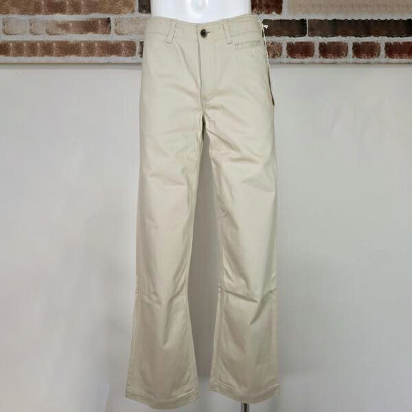 《81%OFF》トロパン TROPAN 日本製 ストレート パンツ デニムパンツ コットン サイズS(W78) ベージュ メンズ MPN401