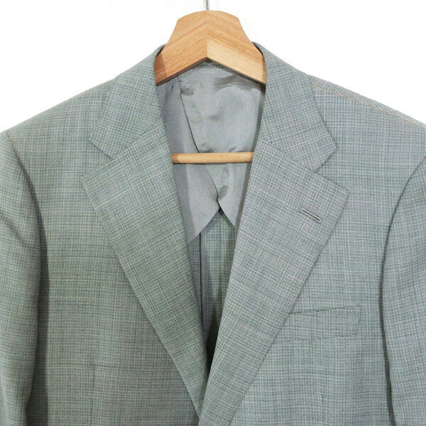 《70%OFF》ヒッキーフリーマン Hickey Freeman スーツ サイズAB6(LL) グレー 2ボタン サイドベンツ ウール×シルク ファーストライン ハンドメイド 木製ハンガー付き 春夏 993-05F メンズ MSU1072AB6