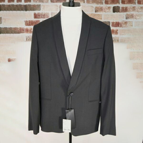 《85%OFF》レゾム LES HOMMES タキシード ジャケット サイズ48(M) ブラック 結婚式 パーティー メンズ TOJ962