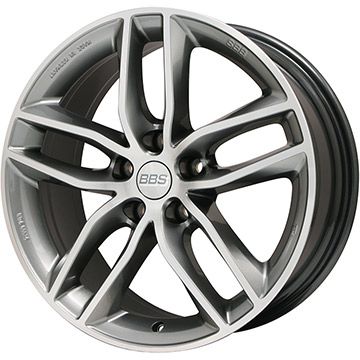 【パンク保証付】【新品】輸入車用 ギブリ スタッドレスタイヤ ホイール4本セット 245/45R19 ダンロップ ウインターマックス 03 WM03 BBS GERMANY SX プラチナシルバーダイヤモンドカット 19インチ(送料無料)