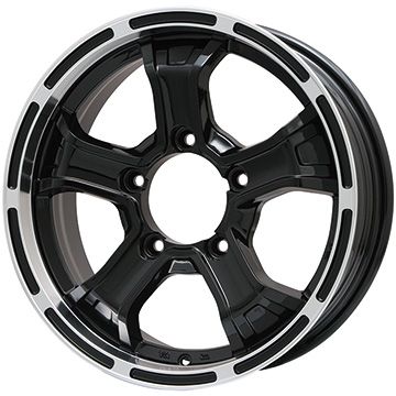 【新品】ジムニー スタッドレスタイヤ ホイール4本セット 175/80R16 ヨコハマ アイスガード SUV G075 ビッグウエイ B-MUD K(グロスブラックリムポリッシュ) 16インチ(送料無料)