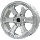 【新品】プラド/ハイラックス 夏タイヤ ホイール4本セット 265/70R17 ダンロップ グラントレック AT5 ビッグウエイ B-MUD K(シルバー) トヨタ車専用 17インチ(送料無料)