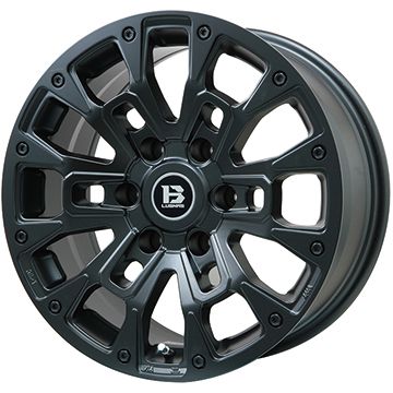 【新品国産6穴139.7車】 夏タイヤ ホイール4本セット 35X12.5R17 ファルケン ワイルドピーク A/T3W ビッグウエイ B-LUGNAS BRD(マットブラック) 17インチ(送料無料) サマータイヤ
