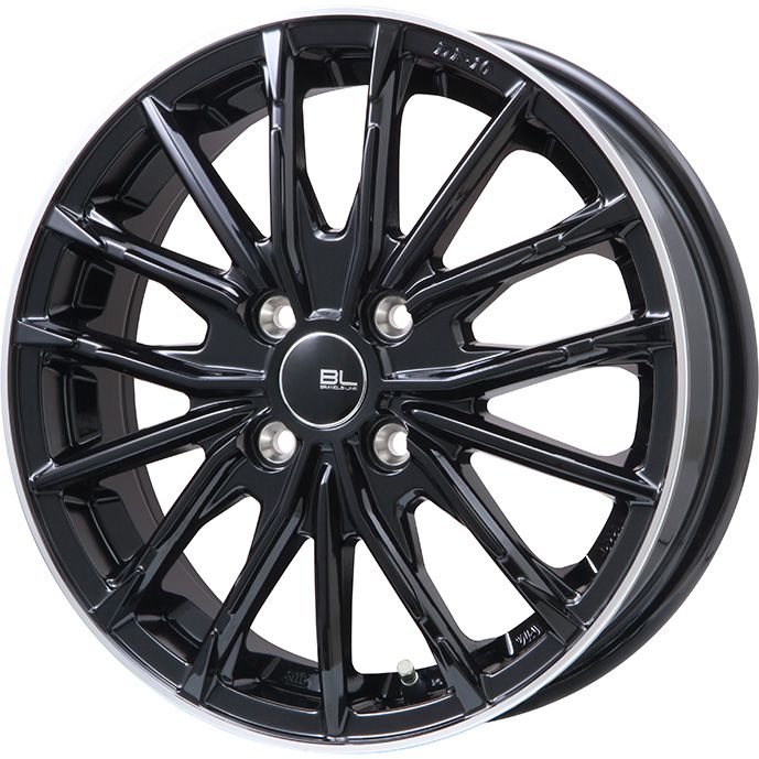 【新品 軽自動車】軽トラ 軽バン スタッドレスタイヤ ホイール4本セット 145/80R12 ヨコハマ アイスガード iG91 80/78N ブランドルライン DF-10M グロスブラック/リムポリッシュ 12インチ(送料無料)