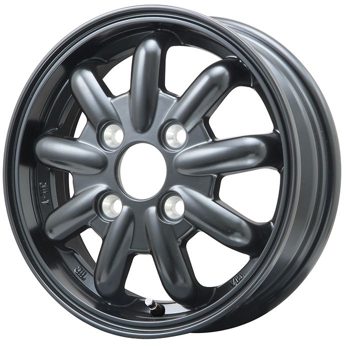 【パンク保証付】【新品 軽自動車】ソリオ スタッドレスタイヤ ホイール4本セット 165/70R14 ヨコハマ アイスガード セブンIG70 ブランドルライン ストレンジャーKST-9改(ブラック) 14インチ(送料無料) ※コンパクトカー装着不可