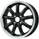 【新品 軽自動車】 スタッドレスタイヤ ホイール4本セット 165/55R14 ブリヂストン ブリザック VRX2 ブランドルライン ストレンジャーKST-9改 ブラック/リムポリッシュ 14インチ(送料無料)