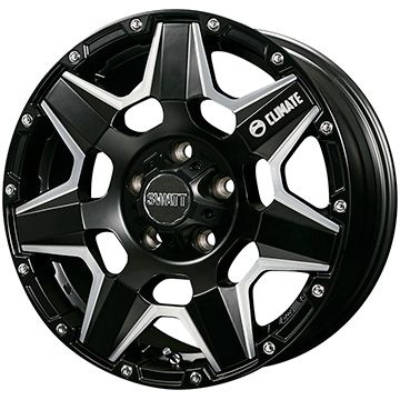 【新品国産5穴114.3車】 オールシーズンタイヤ ホイール4本セット 215/65R16 クムホ マーシャル MH22 オールシーズン(限定)2022年製 クライメイト スワット(マットブラックマシニング) 16インチ(送料無料)