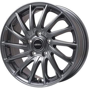 【新品国産車用5穴114.3】 夏タイヤ ホイール4本セット 225/55R18 ミレバー アースローバーH/T3 MU074(限定) エルベ エステローザ EST-7F ディープグレー 7J 18インチ(送料無料)