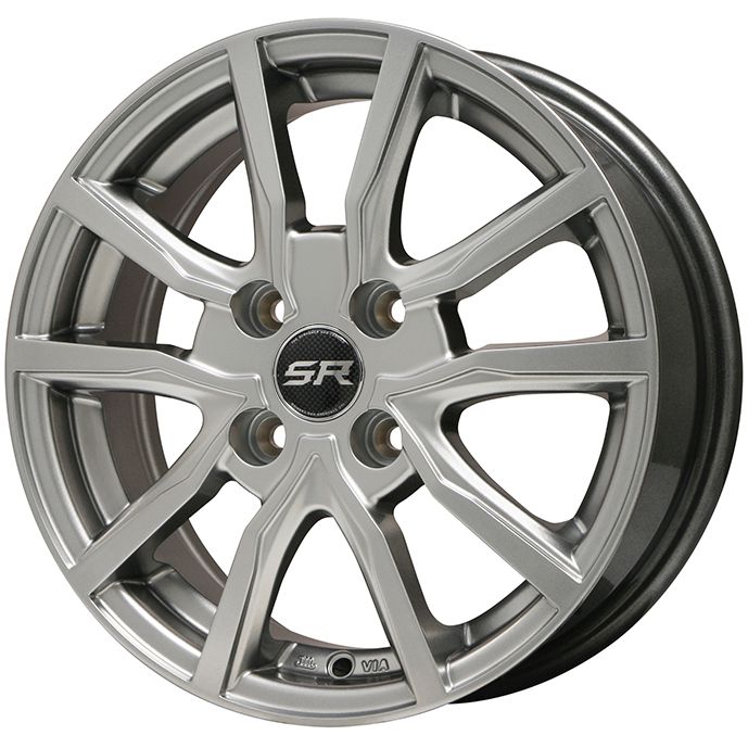 【新品 軽自動車】 スタッドレスタイヤ ホイール4本セット 155/80R13 ヨコハマ アイスガード7 セブンIG70(2023年製) エルベ Vスポーク メタリックグレー 4J 13インチ(送料無料)