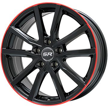 【新品国産4穴100車】 スタッドレスタイヤ ホイール4本セット 185/70R14 ヨコハマ アイスガード7 セブンIG70(2023年製) エルベ Vスポーク グロスブラック/レッドリム 5.5J 14インチ(送料無料)