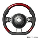 ホンダ ステアリングエンブレムシート カーボン調レッド H01 ホンダ ハンドル用 ポッティング樹脂盛3D加工 簡単取付 SDH-H01