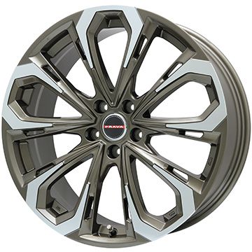 【パンク保証付き】【新品国産5穴114.3車】 スタッドレスタイヤ ホイール4本セット 225/65R17 ダンロップ ウインターマックス SJ8+ ビッグウエイ レイシーン プラバ5X 17インチ(送料無料)