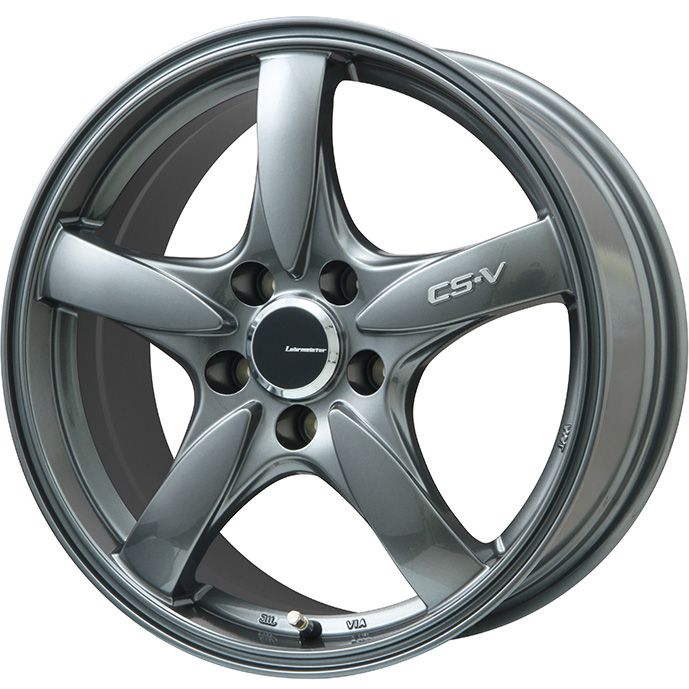 【パンク保証付】【新品】クラウン/マークX用 スタッドレスタイヤ ホイール4本セット 215/60R16 ヨコハマ アイスガード セブンIG70 レアマイスター CS-V(ガンメタ) 16インチ(送料無料)