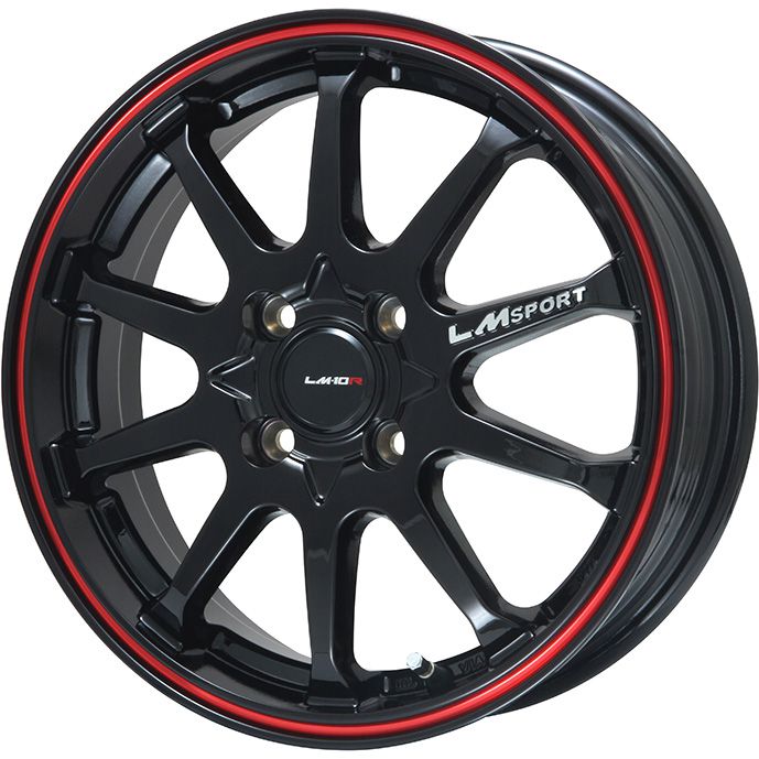 【新品国産5穴114.3車】 スタッドレスタイヤ ホイール4本セット 205/65R15 ヨコハマ アイスガード シックスIG60 レアマイスター LMスポーツLM-10R(ブラック/レッドライン) 15インチ(送料無料)