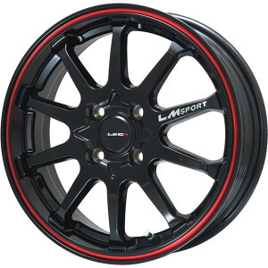 【新品国産4穴100車】 スタッドレスタイヤ ホイール4本セット 195/55R15 ブリヂストン ブリザック VRX3 レアマイスター LMスポーツLM-10R(ブラック/レッドライン) 15インチ(送料無料)