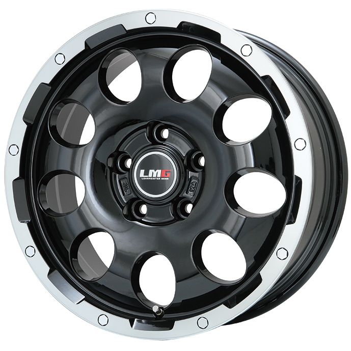 【パンク保証付き】【新品国産5穴114.3車】 スタッドレスタイヤ ホイール4本セット 235/45R18 ダンロップ ウインターマックス 03 WM03 レアマイスター LMG CS-9 ブラック/ブラッククリアリム 18インチ(送料無料)