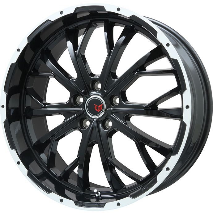 【新品国産5穴114.3車】 夏タイヤ ホイール4本セット 245/35R20 ファルケン アゼニス FK520L レアマイスター LMG ヴァスティア(グロスブラック/ホワイトリム) 20インチ(送料無料)