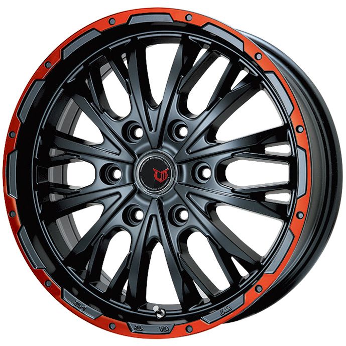 【新品】プラド 夏タイヤ ホイール4本セット 275/55R20 ヨコハマ ジオランダー A/T4 G018 RBL レアマイスター LMG ヴァスティア(グロスブラック/レッドリム) 20インチ(送料無料) サマータイヤ