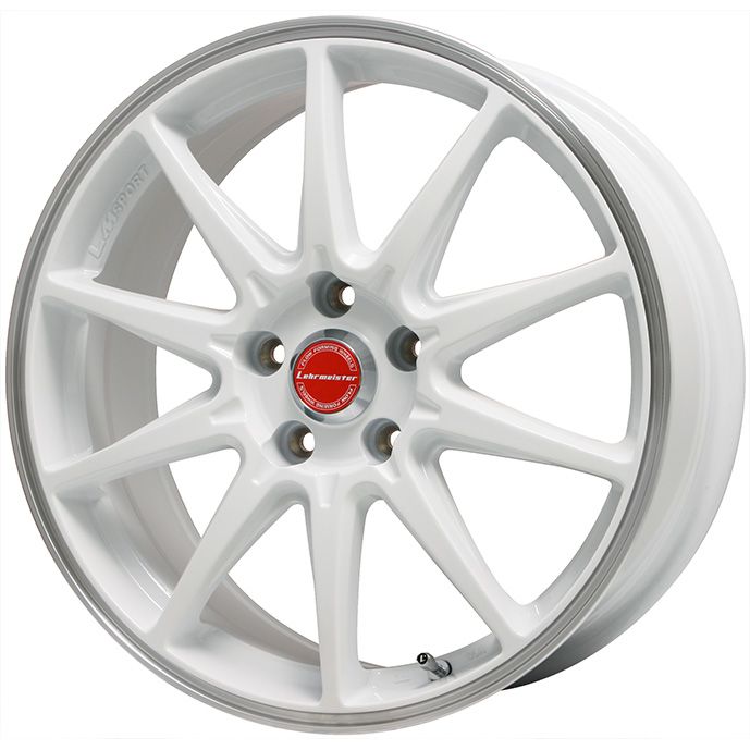 【新品国産5穴100車】 夏タイヤ ホイール4本セット 225/40R18 ピレリ パワジー レアマイスター LMスポーツRS10(ホワイト/リムポリッシュ) 18インチ(送料無料) サマータイヤ