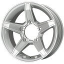 【新品】ジムニーシエラ 夏タイヤ ホイール4本セット 195/80R15 ヨコハマ ジオランダー M/T G003 プレミックス エステラ(シルバー/リムポリッシュ) 15インチ(送料無料)