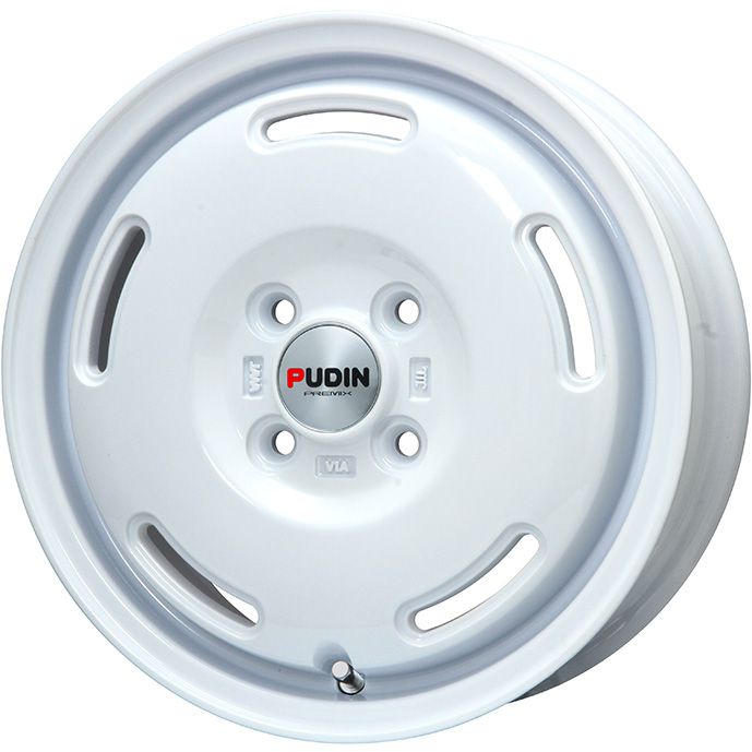 【送料無料】クリッパーEV ミニキャブEV スタッドレスタイヤ ホイール4本セット 145/80R12 86/84N ブリヂストン ブリザック VL10A プレミックス プディン(ホワイト) 12インチ(送料無料)