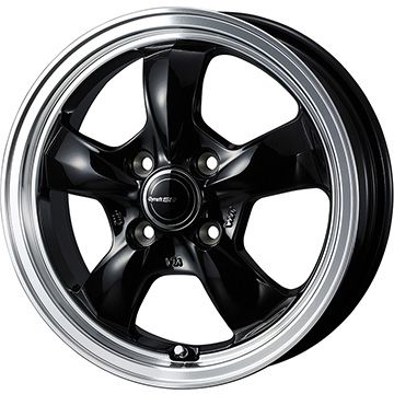 【新品国産4穴100車】 夏タイヤ ホイール4本セット 185/55R15 ダンロップ ルマン V+(ファイブプラス) ウェッズ グラフト 5S 15インチ(送料無料)