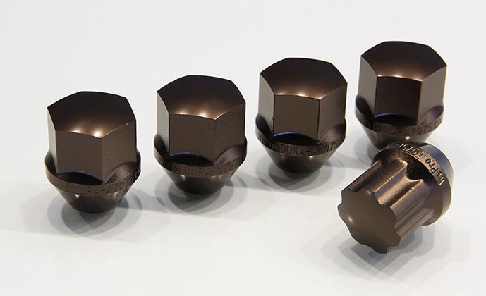 12X1.25 19HEX ジュラルミン冷間鍛造ナット＆ロックセット(フクロ ショート) ブロンズ