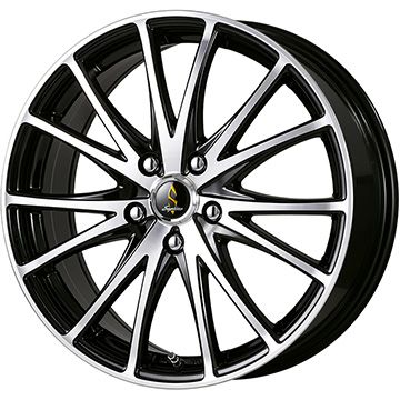 【パンク保証付き】【新品国産5穴114.3車】 夏タイヤ ホイール4本セット 215/45R18 ヨコハマ ブルーアース RV-03 タカイチ セプティモG03 ブラックポリッシュ 18インチ(送料無料)