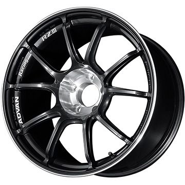 【パンク保証付き】【新品国産車用5穴100】 夏タイヤ ホイール4本セット 225/40R18 ヨコハマ アドバン スポーツ V107(限定) ヨコハマ アドバンレーシング RZIII 8J 18インチ(送料無料)