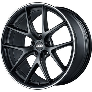 【新品国産5穴114.3車】 夏タイヤ ホイール4本セット 225/35R19 ミレバー スポーツマクロ MA349（限定） BBS GERMANY CI-R サテンブラック 19インチ(送料無料)