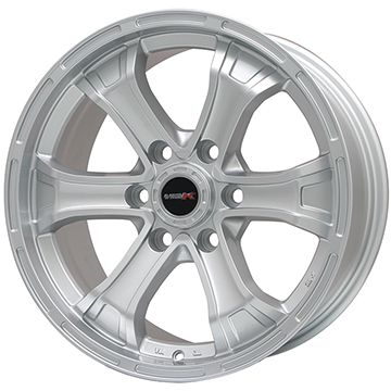 【パンク保証付き】【新品】プラド/ハイラックス 夏タイヤ ホイール4本セット 265/60R18 ニットー リッジグラップラー ビッグウエイ B-MUD K(シルバー) トヨタ車専用 18インチ(送料無料)