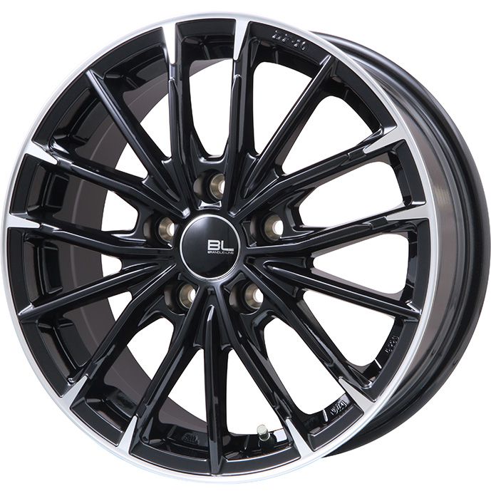 【パンク保証付き】【新品国産5穴100車】 スタッドレスタイヤ ホイール4本セット 215/50R17 ヨコハマ アイスガード8 エイトIG80 ブランドルライン DF-10M グロスブラック/カットスポーク 7J 17インチ(送料無料)