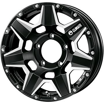 【新品】ジムニー 夏タイヤ ホイール4本セット 215/85R16 ダンロップ グラントレック R/T01 RWL/RBL クライメイト スワット(マットブラックマシニング) 5.5J 16インチ(送料無料)