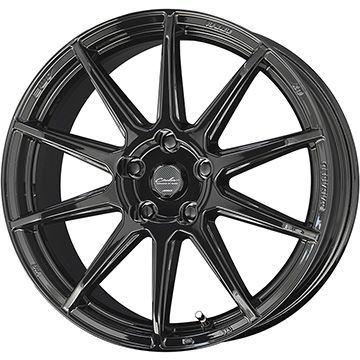 【新品国産4穴100車】 夏タイヤ ホイール4本セット 205/40R17 ヨコハマ アドバン フレバV701 共豊 サーキュラー C10R 17インチ(送料無料)