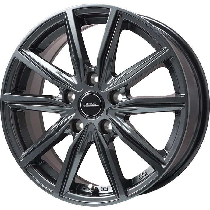 【新品国産車用5穴114.3】 夏タイヤ ホイール4本セット 215/65R16 ミレバー ハーモニック MP270(限定) エルベ エステローザ EST-α ディープグレー 6.5J 16インチ(送料無料)