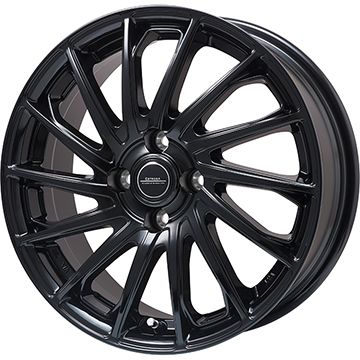 【新品 軽自動車】 夏タイヤ ホイール4本セット 165/55R14 ダンロップ エナセーブ EC205 エルベ エステローザ EST-7F グロスブラック 4.5J 14インチ(送料無料)