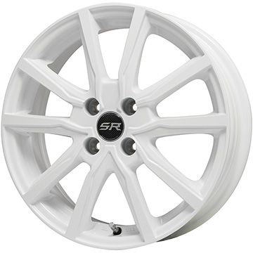 【新品 軽自動車】N-BOX タント スペーシア スタッドレスタイヤ ホイール4本セット 155/65R14 グッドイヤー ウィンター アイスナビ 8(特価限定) エルベ Vスポーク ホワイト 4.5J 14インチ(送料無料)