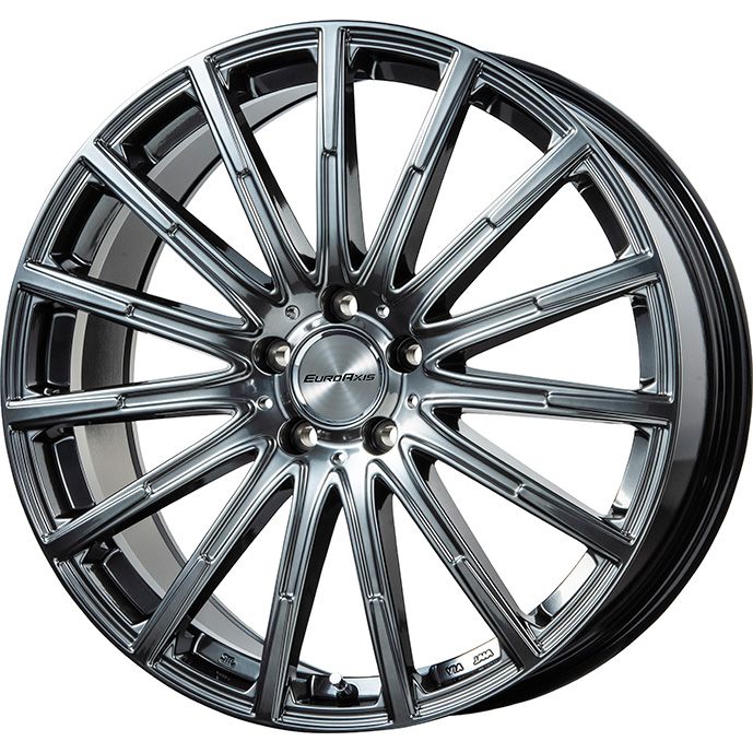 【新品】輸入車用 ベンツGLA（H247）/GLB（X247） 夏タイヤ ホイール4本セット 235/55R18 ヨコハマ ブルーアース A(AE50) ユーロアクシス エアフルト(クロームハイパーブラック) 18インチ(送料無料)