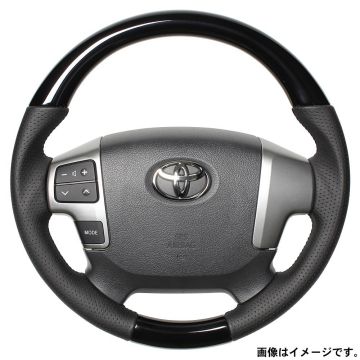 REAL レアル ステアリング ハンドル オリジナルシリーズ ガングリップ小径 H214-PBW-BK 送料無料(一部地域除く)