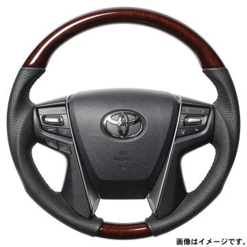 REAL レアル ステアリング ハンドル オリジナルシリーズ ラウンドシェイプ H30-BRW-BK 送料無料(一部地域除く)