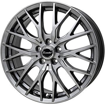 【新品国産車用5穴100】 夏タイヤ ホイール4本セット 225/60R17 ミレバー レンジツアープラスMU069(限定) ホットスタッフ エクシーダー E05II 17インチ(送料無料)